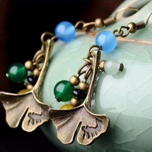 two Bluebell Copper Earrings