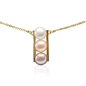 Cradle Trio Gold Necklace
