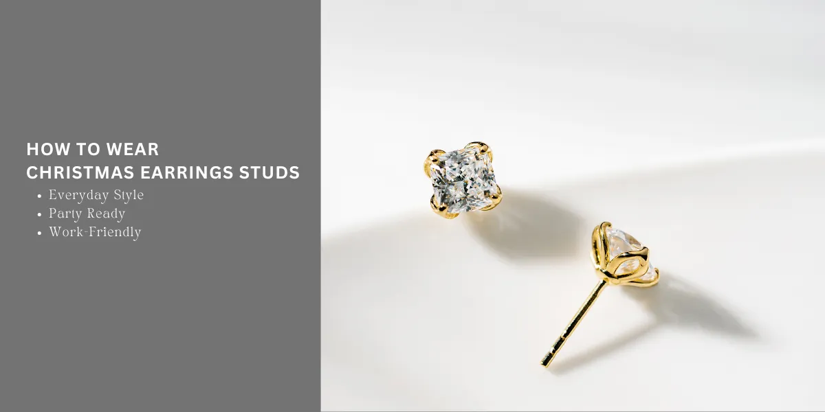 How to Wear Christmas Earrings Studs