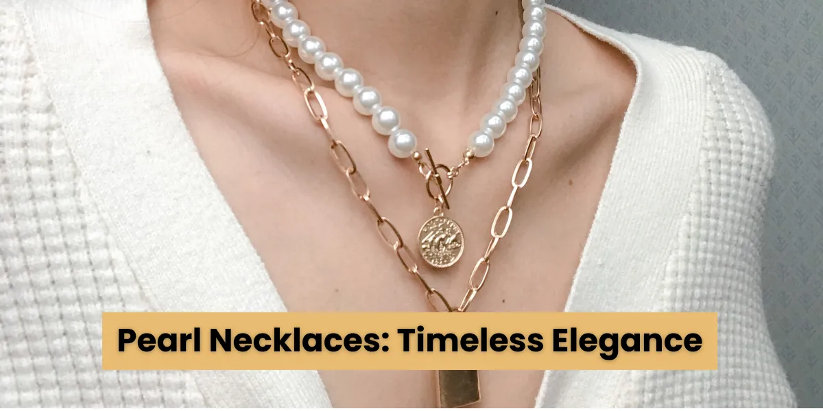 women wearing pearl necklaces